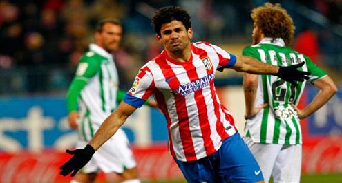 كوستا يغيب عن اياب نصف نهائي كأس الملك لتراكم البطاقات